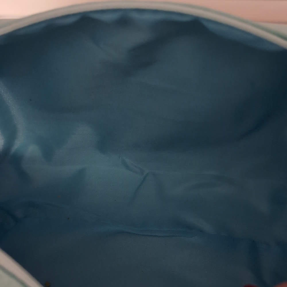 Stylish Blue Cosmetic Bag "Face" Nwot - Picture 2 of 4